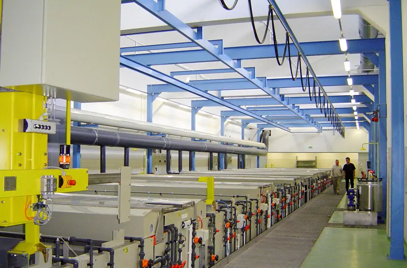 Automated anodising line